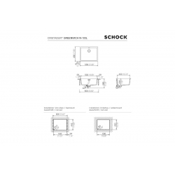 Zlewozmywak Schock GREENWICH N-100L Puro CRISTADUR